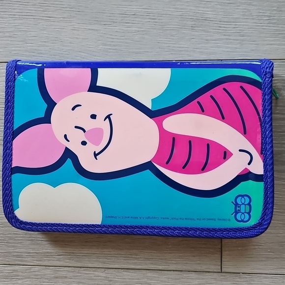 Vintage Disney Winnie The Pooh Pencil, Marker & Agenda Zip Case Set - Picture 10 of 12